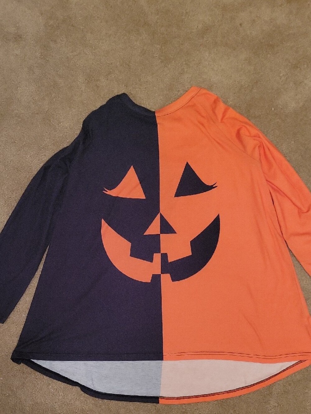 Halloween Women's 3XL Jack O'Lantern Tunic Top. - Picture 2 of 3